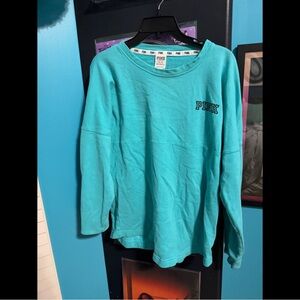 Teal Crewneck from Pink